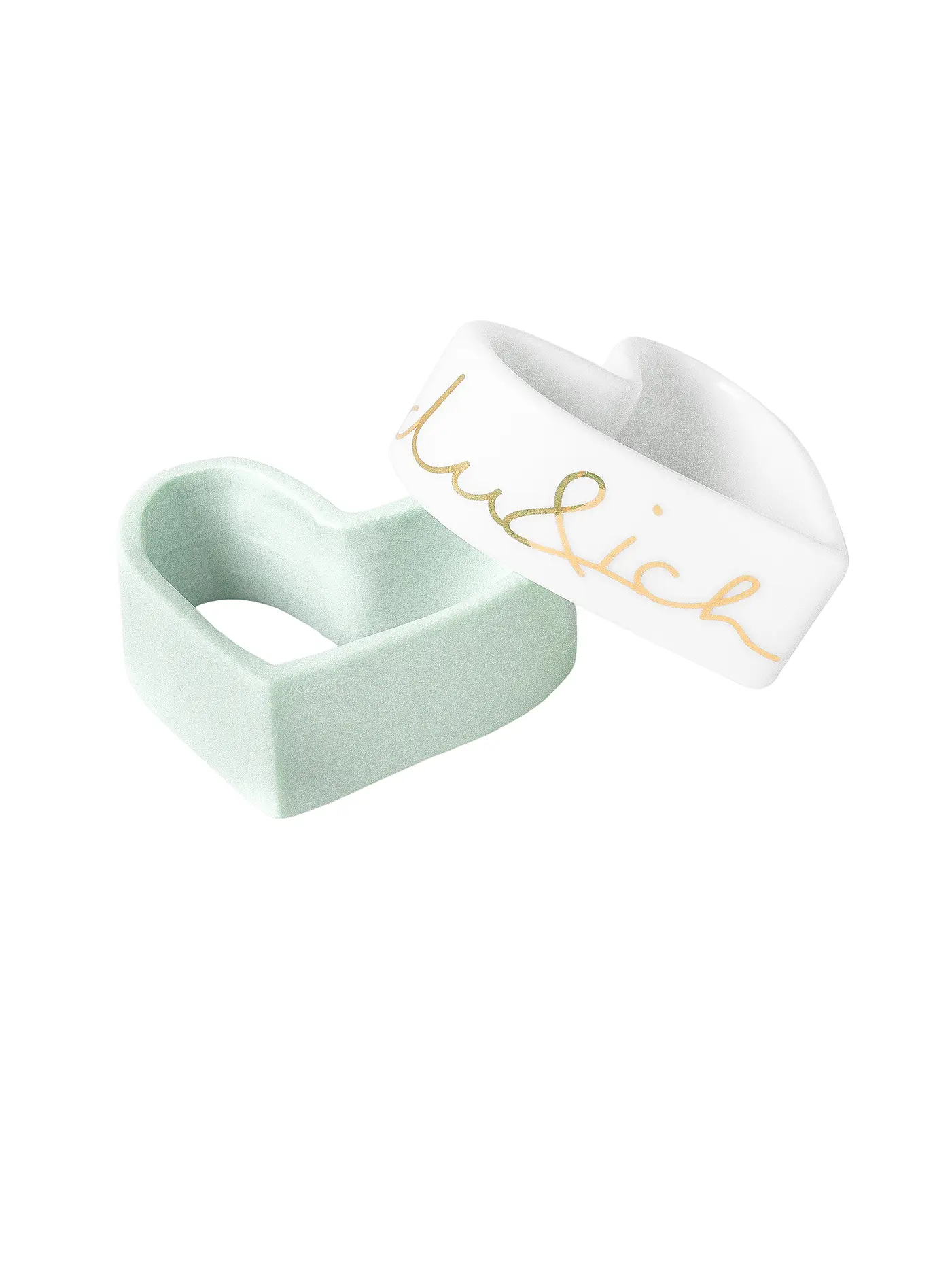 RAEDER | Serviettenringe 2er Set Forever Weiss | weiss